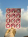 Cute Greetings Mood Sticker Sheet - Mini Uncut Stickers. 
