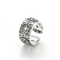 Vintage alloy Kim Tae-yin Five Emperor Open Ring -Auspicious Ruyi Bring Big Money Ward Off Evil Change Luck Amulet Rings. 