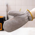 New Steel Wire Dishwashing Gloves for Kitchen Cleaning, Waterproof & Insulated, Multifunctional Household Cleaning Gloves, Heat Resistant, Reusable for Washing Dishes, Pot Scrubbing, Laundry, and Gardening – Durable & Skin-Friendly. 