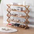 5-Tier Foldable Multi Layer Wodden Shoe Rack. 