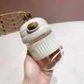 Cute Rabbit Straw Glass Cute Cartoon Girl Portable Cup Office Coffee Drink Water Cup.. 