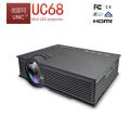 UNIC UC68 Original Projector 1800 Lumens 80 ANSI Multimedia Home Theatre HD 1080p Built-in HIFI Speaker Home Entertainment. 