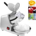 Supreme Buy Heavy Duty Electric Ice Crusher,300Watts and 32000RPM powerfull motor .Ice Shaver Machine For Home & Commercial, Snow Cone Maker Stainless Steel Body /With Extra 3 Sharp Blades (SILVER). 