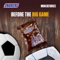 Snickers Miniatures Chocolate Mini Bars, Pouch, 150gm,Imported Snickers Chocolate Miniatures Original Bag 150g, Chocolate Bag, Milk Chocolate with Roasted Peanuts, Nougat, and Caramel. 