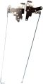 Laptop LCD Display Screen Bracket Hinges Pair Set (L+R) For HP ProBook 450 G2 455 G2 P/N 768129-001 AM15A000100 AM15A000200. 