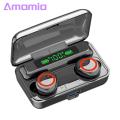 Amamia In-ear Earphones Large Capacity Bluetooth-compatible 5.1 12D Sound Effect Earbuds. 