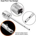 Pack of 12 - Stainless Steel Nozzle Pin Sports Ball Football Basketball valliball Inflator Baby Football Nozel Needles. 