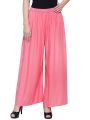 100% Pure & Soft Viscos Rayon Palazzo Trousers for Women Relaxed Bottom Adult Pajama Pants Viscose Palazzo Pants Regular Fit Flared Palazoo Pants Daily Use Stylish Plain Plazoo Trendz Cotton Viscose Loose Fit Flared Wide Leg Palazzo Plazo - (Free Size). 