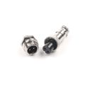 1 set of gx12-2 / 3 / 4 / 5 / 6 / 7-pin male and female 12mm diameter wire panel connector aviation round connector plug. 