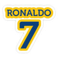 CR7 Ronaldo Sticker for Laptop and Sticker for Mobile 1pcs 2x3 inch. 