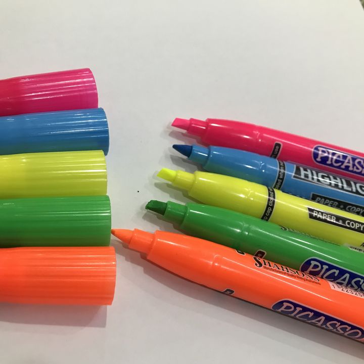 Highlighters%20Pen%20-%20Highlighter%20Stationery%20-%20Highlighting%20Text%20-%20School%20And%20Office%20Accessories%20-%20Picasso%20Highlighter%20Pack%20Of%205%20Multi%20Color%20-%20Image%205