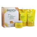Bremod Keratin Rebonding Kit Silk Straight Rebonding 800mlx2 500mlx1 for Professional Use only. Keratin Rebounding Kit Large Pack for silky smooth hairs. 