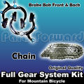 Full Gear System Kit For Mountain Bicycle. 
