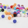 50/100pcs Acrylic Beads Bayberry Beads Round Loose Beads Fit Europe Beads For Jewelry Making. 