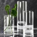 Techmanistan Acrylic Clear Cylinder Flower Vase for Plants Bouquet, Tall Large Acrylic Vase for Wedding Centerpieces Flowers Holder. 