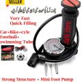 Foot and hand Air Pump with Air Pressure Gauge Fast & Portable Car Bike Cycle Foot Air Pump inflator. 