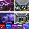 RGB Waterproof LED Strip Light 5M RGB DC 12V LED Strip With Remote Control 5A Power Adapter. 