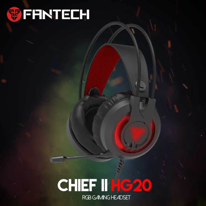FANTECH%20HG20%20CHIEF%20II%20RGB%20Gaming%20Headphone%20Volume%20Adjustment%20With%20Microphone%20For%20%20PS4%20PC%20-%20Black%20-%20Image%202