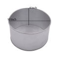 Heighted Round Cake Mold Galvanized Steel 10 X 10 X 4 Inch. 
