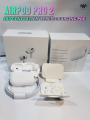 Airpods_Pro 2 2nd Generation Type C Charging Pod Buzzer Edition High Bass Boosted Sound Quality Bluetooth 5.0 Wireless Earbuds Pro 2 ,Charging Cable 6 Puffs And Extra Ear-Buds Pop-Up Feature, Gaming airpods , Transparency mode , Compatible with all device. 