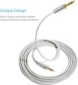 Syncwîré Long Aux Cable 6.5Ft- Auxiliary Audio Cable for Headphones, Car, Home Stereos, îPhóné/Ipàd îPòd/Echò Dot, Gáláxy S8/ Gáláxy Nòté 8/ Smártphònés & More - Silver. 