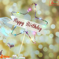 LED Lights (Custmize) & Happy Birthday Nikah Mubarik Happy Annyversary Cake topper for Birthday Party Decorations 4 inches. 