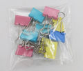 MULTICOLORS 2 INCH SIZE BINDER CLIPS ( PACK OF 10 ). 