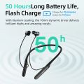 QCY C2 Wireless Headphones Magnetic Sports Earphones 50H Long Standby Headset Bluetooth 5.2 Neckband Earbuds Semi-in Ear. 