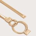 Flower Leaves Metal Buckle Belt for Women Ladies Elastic Waist Chain Belts Female Gold Thin Belts Ceinture Femme Pasek Damski. 