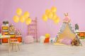 10 pcs 9 inch Mango Balloons without shinny Latex Balloon for Valentine Birthday Parties Baby Shower Wedding Backdrop Decor Minion, Bee Theme and Summer Party. 