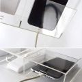 Pack of 10 Pcs - 1 / 2 / 3 Slot Clear/Black Acrylic Wall Mounted Desk TV Air Conditioner Remote Control / Mobile Storage Holder Organizer Stand. 