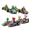 10pcs Super Mario Kart Competition Pull back Cars Toys Luigi Princess Peach Toad Yoshi Donkey Kong Collectible Figures Toy. 