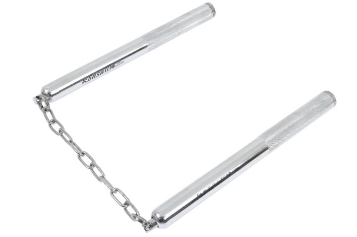 Nanchucks For Martial Arts Stainless Steel Silver
