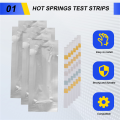 50Pcs 6-In-1 Swimming Pool PH Test Paper Residual Chlorine PH Value Alkalinity Hardness Test Strip PH Tester. 