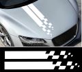 Bonnet Car Sticker-Rectangular Chess Pattern-Car Sticker-Car Decal-sticker for a Car-Bonnet Sticker. 