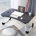 Portable Laptop Bed Table, Adjustable Lap Desk, E Laptop stand, Notebook Stand Reading Holder, Notebook Table Dorm Desk, Bed tray table with Foldable Legs & Cup Slot,for Eating Breakfast,Reading,Watching Movie on Bed/Sofa- Multicolor. 
