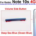 Volume Side Button For Xiaomi Redmi Note 10 10s 10T Pro 4G 5G Up Down Volume Button Power Side keys Repair Spare Parts. 