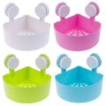 Suction Cup Corner Shelf Bathroom Wall Mount Corner Triangle Storage Rack Washroom Kitchen Organizer Shower Shelf. 
