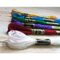 38Pcs Metallic Embroidery Skein Threads Multi-Color Embroidery Floss Glitter Embroidery Thread Cross-Stitch Thread. 