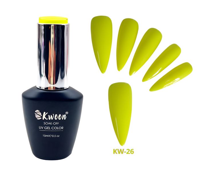 Neon Bright Yellow Colors Gel Nail Polish Led Lamp Gel Lacquer Long-Lasting Semi Permanent Gel Nail Polish