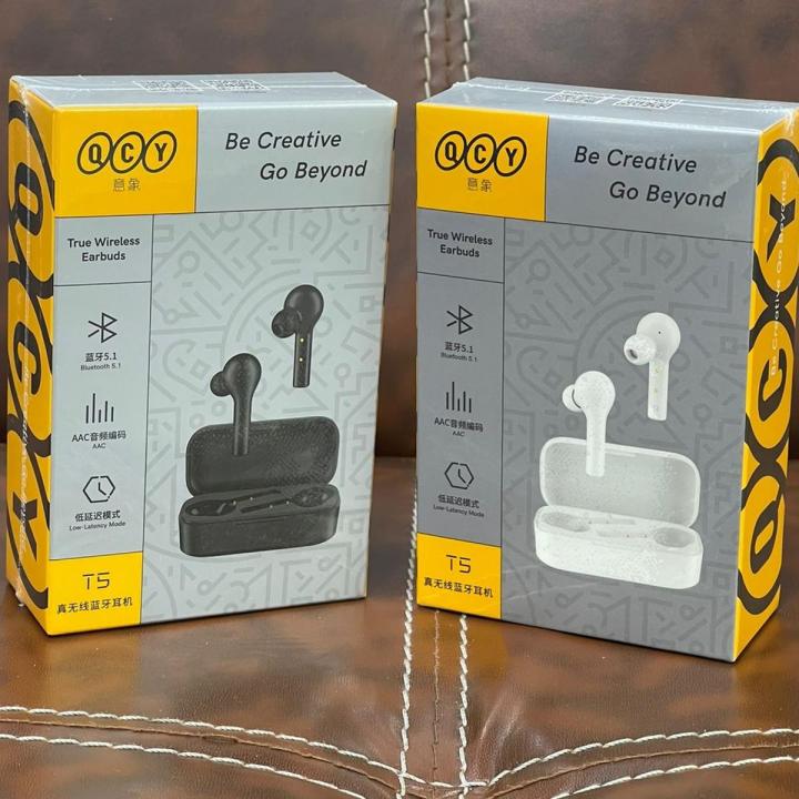 QCY T5 True Wireless Bluetooth Earbuds with Charging Case