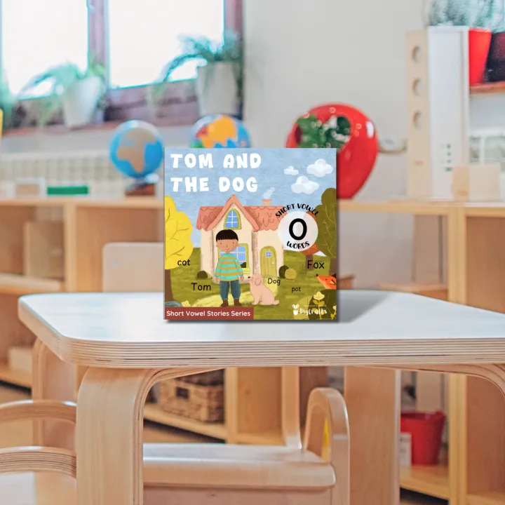 Storybook:%20Tom%20and%20the%20Dog%20(short%20vowel%20'o')%20-%20Budget-Friendly%20Misprint%20Stock%20-%20Image%202
