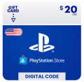 PlayStation Store PSN 20 USD Dollar $20 Digital Code (PS Vita/ PS 3/ PS4/ PS5) – Instant delivery (US or USA Region)/ Online Voucher / Digital Card / Gift Card / eGift Card. 