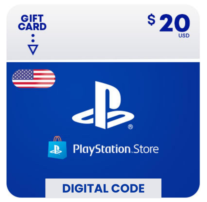 PlayStation Store PSN 20 USD Dollar $20 Digital Code (PS Vita/ PS 3/ PS4/ PS5) – Instant delivery (US or USA Region)/ Online Voucher / Digital Card / Gift Card / eGift Card