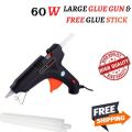 60W Large Hot Glue Gun with Free Transparent Glue Stick. 