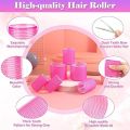 Hair Curlers Rollers with 12 Pcs Hair Clips 12 Pcs Rollers for Hair Set with 4 Sizes  Self Grip Hair Roller for Long Medium Short Thick Thin Hair,+Clips. 