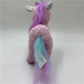 Foreign trade tail list Pink unicorn plush toy unicorn cloth art plush doll pony doll. 