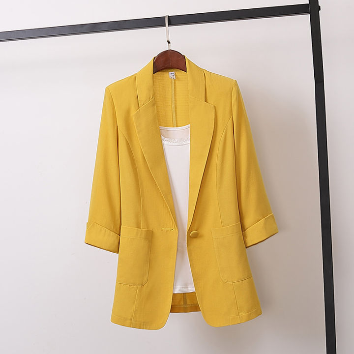 bellylady%20Women%20Summer%20Coat%20Cotton%20Linen%20Medium%20Long%20Loose%20Suit%20-%20Image%207