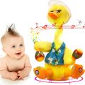 Talk Back Duck Toy, Electric Dancing Light Up Rattles Baby Toys, Talking Toy Repeats What You Say Wriggle Interactive Plush Toy Dancing Duck Singing 60 Songs. 