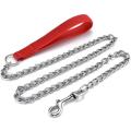 Metal Dog Leash, Chew Proof Dog Chain Leash Heavy Duty Sturdy Pet Dog Leash with Padded nylon handled by cool&clean (Large). 